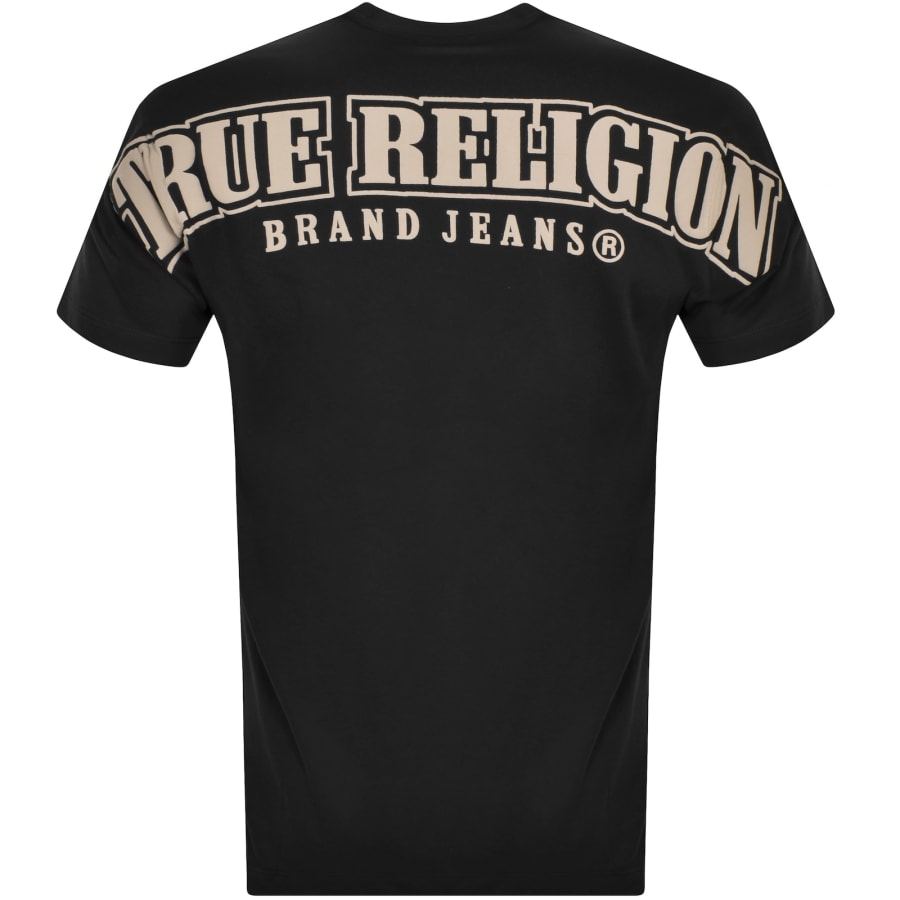 True Religion Logo T Shirt Black | Mainline Menswear United